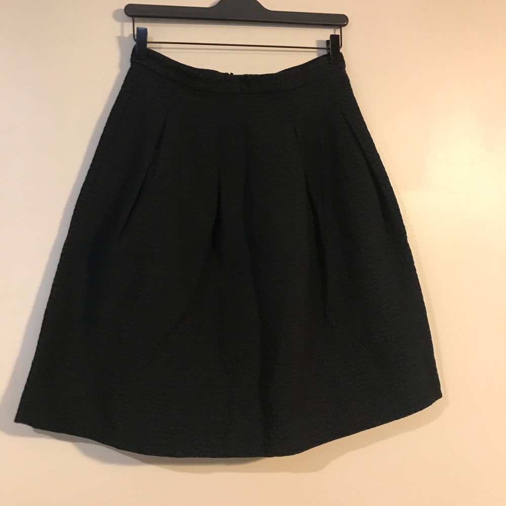 H&M textured dot midi skirt